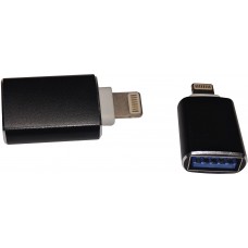 Перехідник OTG Lightning --&gt USB 3.0 AF Black  (S0998)