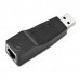 Перехідник USB 2.0 Type-A Ethernet RJ45 100Mb чорний RTL (B00245)