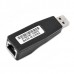 Перехідник USB 2.0 Type-A Ethernet RJ45 100Mb чорний RTL (B00245)