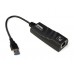 Перехідник USB 3.0 Type-A Ethernet RJ45 1000Mb Realtek RTL чорний (B00365)