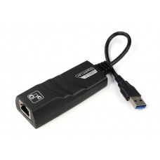 Перехідник USB 3.0 Type-A Ethernet RJ45 1000Mb Realtek RTL чорний (B00365) Перехідник USB 3.0 Type-A Ethernet RJ45 1000Mb Realtek RTL чорний (B00365)