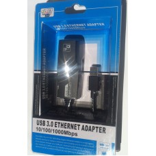 Перехідник USB 3.0 Type-A Ethernet RJ45 1000Mb Realtek RTL чорний (B00365) Перехідник USB 3.0 Type-A Ethernet RJ45 1000Mb Realtek RTL чорний (B00365)