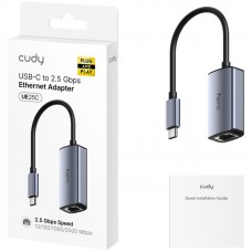 Перехідник USB 3.0 Type-C Ethernet RJ45 2500 Mb Cudy (UE25C)