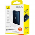 УМБ Baseus 10000mAh PicoGo 20W PD QC USB-A 2xUSB-C Black (P10076801123-00)
