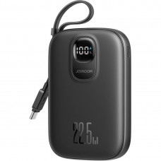 УМБ Joyroom 10000mAh 22 5W PD QC USB-A USB-C In/Out with built-in USB-C cable Black (JR-PBF17) УМБ Joyroom 10000mAh 22 5W PD QC USB-A USB-C In/Out with built-in USB-C cable Black (JR-PBF17)