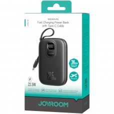 УМБ Joyroom 10000mAh 22 5W PD QC USB-A USB-C In/Out with built-in USB-C cable Black (JR-PBF17) УМБ Joyroom 10000mAh 22 5W PD QC USB-A USB-C In/Out with built-in USB-C cable Black (JR-PBF17)