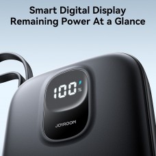 УМБ Joyroom 10000mAh 22 5W PD QC USB-A USB-C In/Out with built-in USB-C cable Black (JR-PBF17) УМБ Joyroom 10000mAh 22 5W PD QC USB-A USB-C In/Out with built-in USB-C cable Black (JR-PBF17)