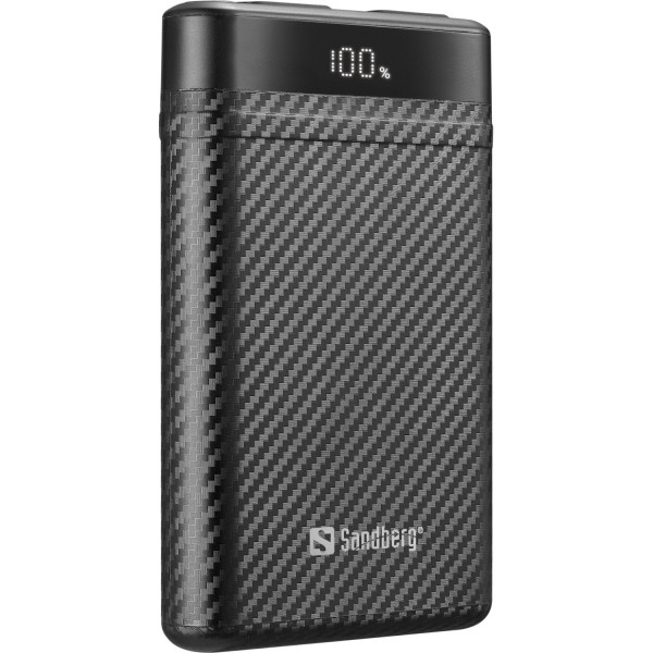 УМБ Sandberg 10000mAh 20W PD Survivor Nano Powerbank 2xUSB-C IN/OUT IPX8 (421-32)