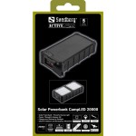 УМБ сонячна Sandberg 20000mAh 22 5W PD Solar Powerbank CampLED USB-A 2xUSB-C In/Out Powerful light (421-24)