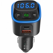 Аавтомобільний FM-трансміттер Aspiring Wave 10 54W PD LED/Bluetooth//QC3.0 USB-C 36W (WA.7001)