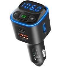 Аавтомобільний FM-трансміттер Aspiring Wave 10 54W PD LED/Bluetooth//QC3.0 USB-C 36W (WA.7001)