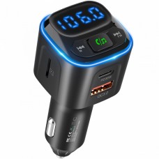 Аавтомобільний FM-трансміттер Aspiring Wave 10 54W PD LED/Bluetooth//QC3.0 USB-C 36W (WA.7001)