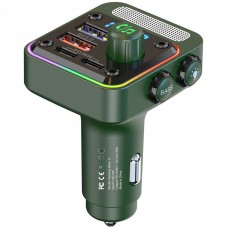 Аавтомобільний FM-трансміттер Aspiring Wave 11 54W PD LED/Bluetooth//QC3.0 2хUSB-C 36W (WA.7002)