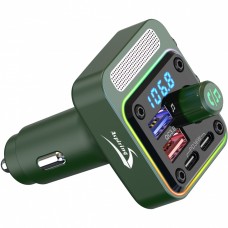 Аавтомобільний FM-трансміттер Aspiring Wave 11 54W PD LED/Bluetooth//QC3.0 2хUSB-C 36W (WA.7002)