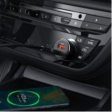 Автозарядка 2xUSB 60W (USB-C + USB-A) B12 Acefast (6974316282914)