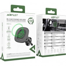Автомобільне кріплення для смартфона D46 Magnetic wireless charging Acefast (6974316284109)