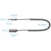 Автомобільний аудіоприймач AUX TRS 3.5мм USB Bluetooth 5.4 Coiled Cable 1.5M Gray Zinc Alloy (NAIHG)