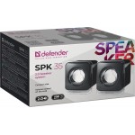 Акустична система 2.0 Defender SPK 35 5Вт чорна USB (65635) Акустична система 2.0 Defender SPK 35 5Вт чорна USB (65635)