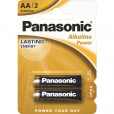 Батарейка AA 1.5V ALKALINE POWER лужна Panasonic блістер 2 шт. (LR6REB/2BP)