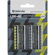 Батарейка AA/LR06 Лужна Defender (блістер 4 шт.) (56012)