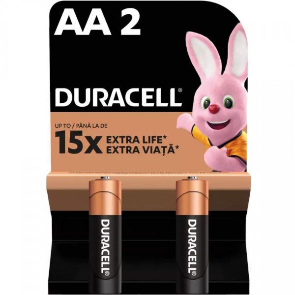 Батарейка AA/LR06 Лужна Duracell MN1500 BL (2шт.) (6409640)