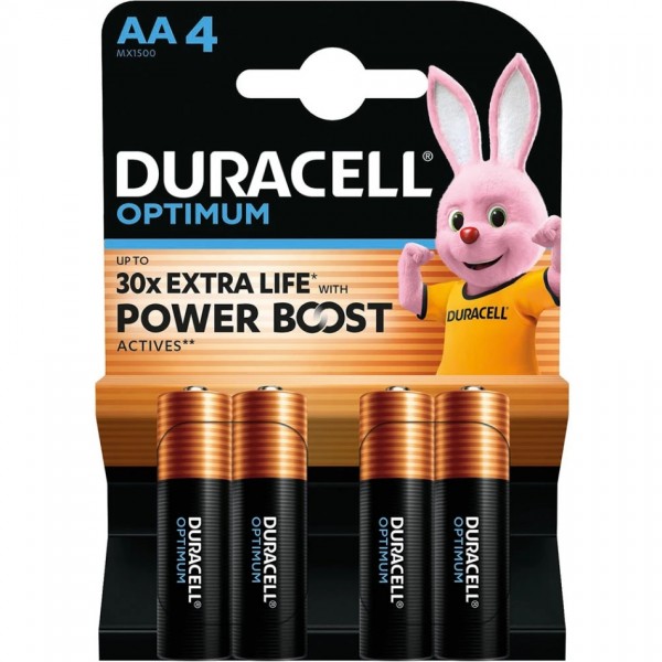 Батарейка AA/LR06 Лужна Duracell Optimum BL (4шт.) (6835424)