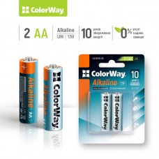 Батарейка AA/LR06 Лужна Power СolorWay BL (2шт.) (CW-BALR06-2BL)