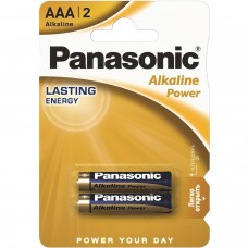 Батарейка AAA 1.5V ALKALINE POWER лужна Panasonic блістер 2 шт (LR03REB/2BP)