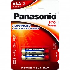 Батарейка AAA 1.5V PRO POWER лужна Panasonic блістер 2 шт (LR03XEG/2BP)