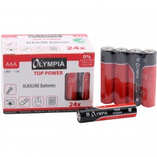 Батарейка AAA 1.5V Лужна Olympia Alkaline (BOX 24 шт.) (40180)