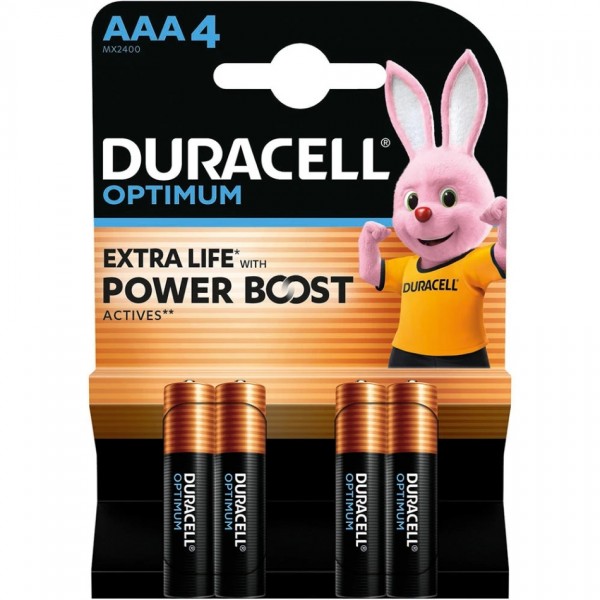Батарейка AАA/LR03 Лужна Duracell Optimum BL (4шт.) (6835422)