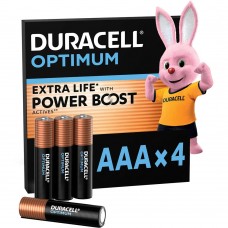 Батарейка AАA/LR03 Лужна Duracell Optimum BL (4шт.) (6835422)