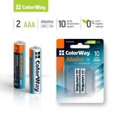 Батарейка AАА/LR03 Лужна Power СolorWay BL (2шт.) (CW-BALR03-2BL)
