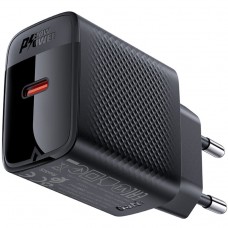 Зарядний пристрій 1xUSB-C 20W + Type-C cable A82 Fast Charger Black Acefast (6974316280057)