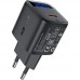 Зарядний пристрій 1xUSB-C 20W Gan A113 Fast Charger + USB-C cable with digital display black Acefast (6974316284420)