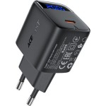 Зарядний пристрій 1xUSB-C 20W Gan A113 Fast Charger with digital display black Acefast (6974316284413) Зарядний пристрій 1xUSB-C 20W Gan A113 Fast Charger with digital display black Acefast (6974316284413)