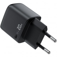 Зарядний пристрій 1xUSB-C 20W Gan A113 Fast Charger with digital display black Acefast (6974316284413)