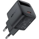 Зарядний пристрій 1xUSB-C 20W Gan A113 Fast Charger with digital display black Acefast (6974316284413) Зарядний пристрій 1xUSB-C 20W Gan A113 Fast Charger with digital display black Acefast (6974316284413)