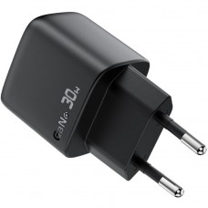 Зарядний пристрій 1xUSB-C 30W Gan A115 Fast Charger + USB-C cable black Acefast (6974316284451)