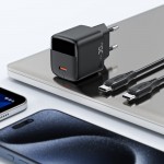 Зарядний пристрій 1xUSB-C 30W Gan A115 Fast Charger + USB-C cable black Acefast (6974316284451) Зарядний пристрій 1xUSB-C 30W Gan A115 Fast Charger + USB-C cable black Acefast (6974316284451)