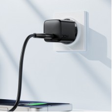Зарядний пристрій 1xUSB-C 30W Gan A118 Fast Charger + USB-C cable black Acefast (6974316285175)