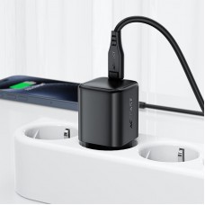 Зарядний пристрій 1xUSB-C 67W Gan A134 Fast Charger Black Acefast (6974316285717)
