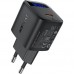 Зарядний пристрій 1xUSB-С 30W with digital display Gan A115 Black Acefast (6974316284444)