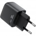 Зарядний пристрій 1xUSB-С 30W with digital display Gan A115 Black Acefast (6974316284444)