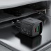 Зарядний пристрій 2xUSB 25W (USB-C+USB-A) with digital display Gan A114 Black Acefast (6974316284437)
