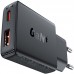 Зарядний пристрій 2xUSB 30W (USB-C+USB-A) Gan A69 ultra-thin Fast Charger Black Acefast (6974316282709)