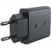 Зарядний пристрій 2xUSB 30W (USB-C+USB-A) Gan A69 ultra-thin Fast Charger Black Acefast (6974316282709)