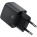 Зарядний пристрій 2xUSB 35W (USB-C+USB-A) with digital display Gan A116 Black Acefast (6974316284468)