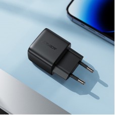 Зарядний пристрій 2xUSB 35W (USB-C+USB-A) with digital display Gan A116 Black Acefast (6974316284468)