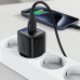 Зарядний пристрій 2xUSB 35W (USB-C+USB-A) with digital display Gan A116 Black Acefast (6974316284468)